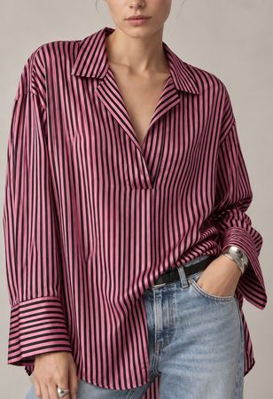 Rough Studios Oversize Seidenbluse - Gr. M