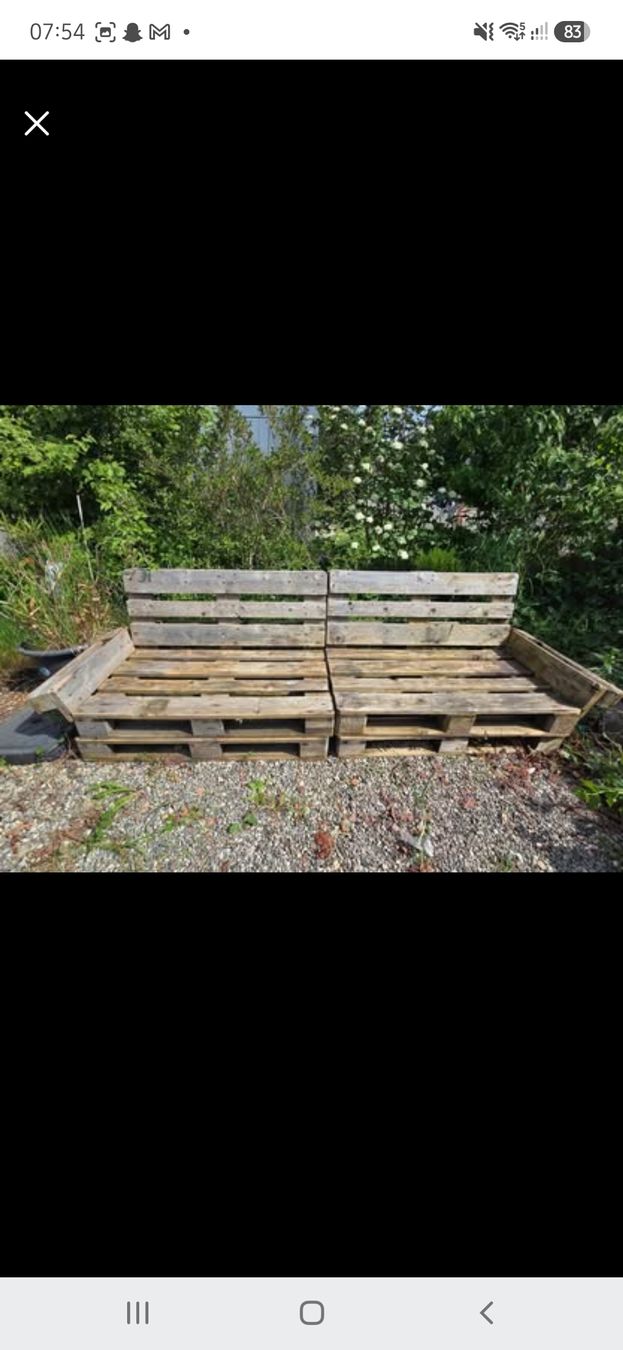 Palettes: Paletten Sofa abzugeben – D'occasion à Altnau par Tanii1980