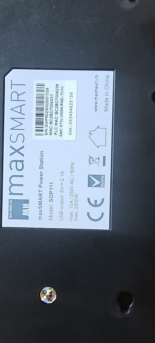Fiches d'alim.: MaxSMART SDP111 Power Station schaltbare Steckdose – D'occasion à Luzern par radonel 1