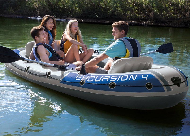 Barche: Schlauchboot Intex Excursion 4, Ungebraucht Neu – Nuovo e nell'imballaggio originale da Emmenbrücke venduto da loeschi01 1