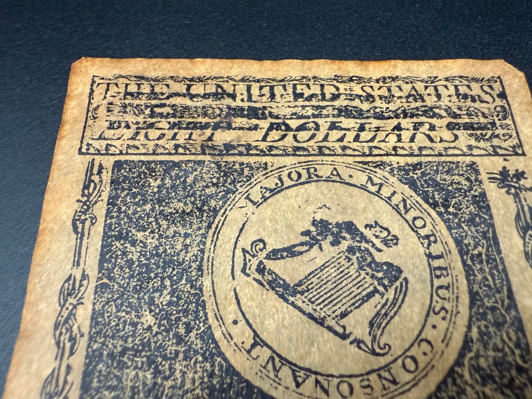 Banconote: US-Banknote 1780 – Eight Dollars original – Usato da Lamone venduto da LaCantinaMagica 5