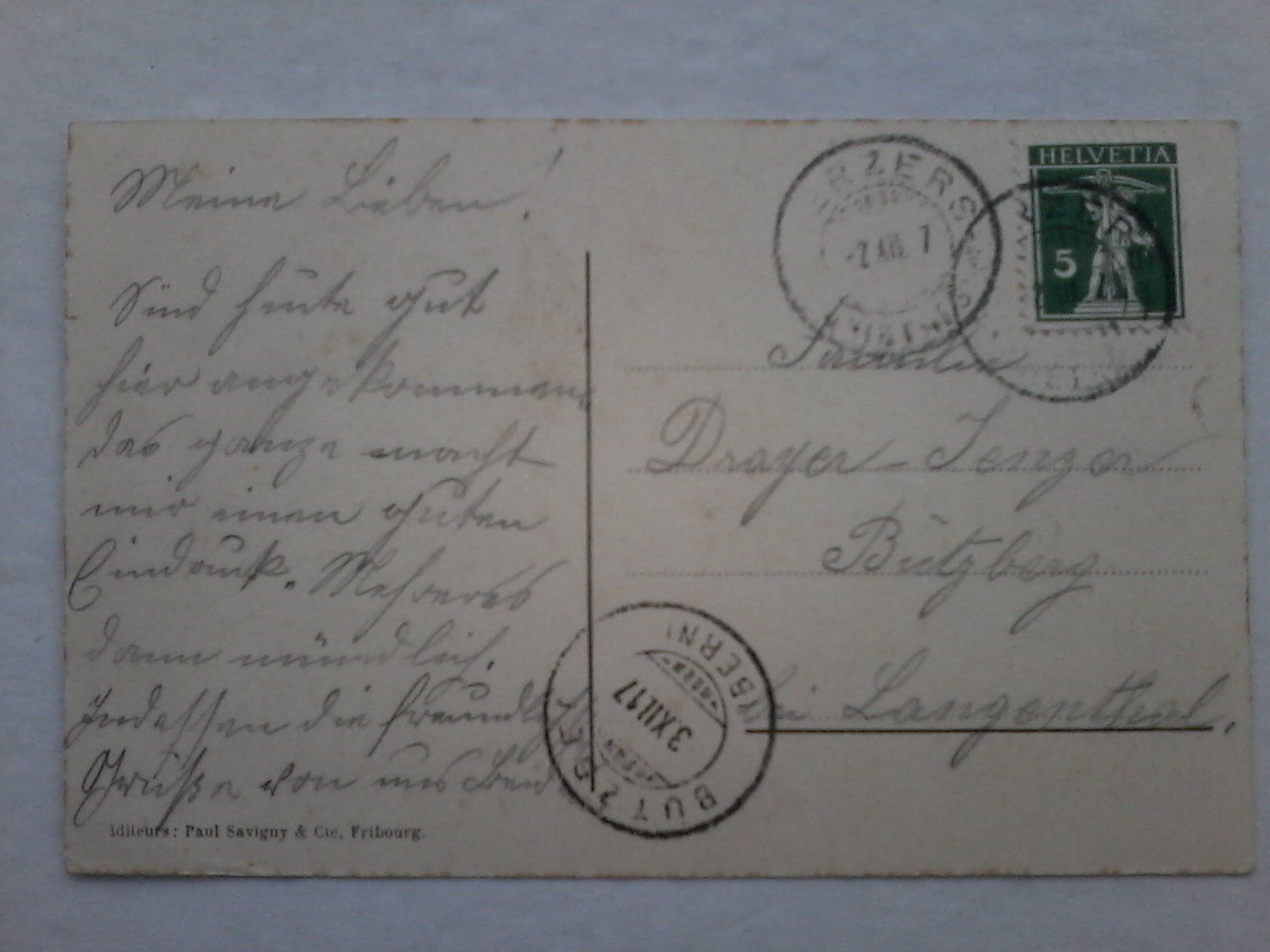 Cartoline postali: Missy, von 1917 – Usato da Niederscherli venduto da Lucia16 1