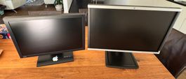 2 Monitore 20 und 24“