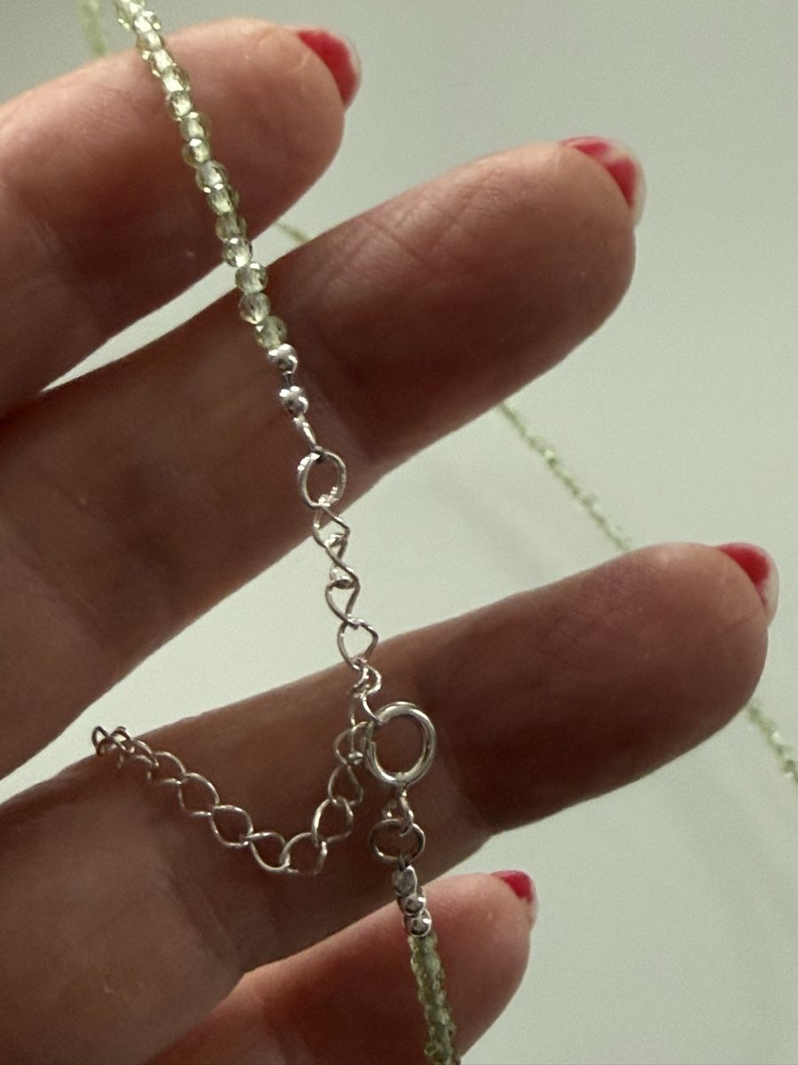Catenine: Feine Peridot-Silber Kette 41-45 cm – Nuovo e nell'imballaggio originale da Ebikon venduto da elischka 2