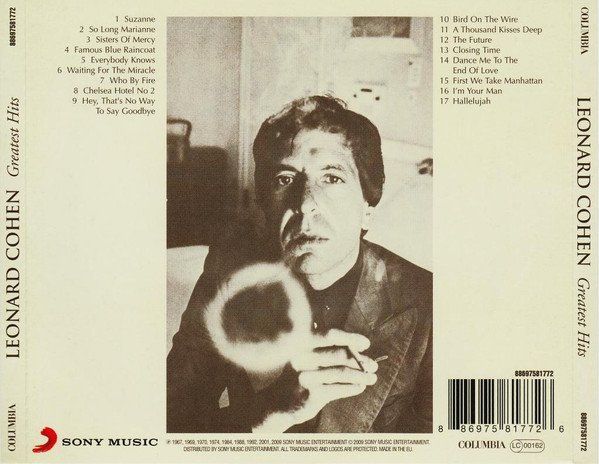 CD: Cohen Leonard: Greatest Hits CD – Nuovo e nell'imballaggio originale da Steinhausen venduto da Vilivinili 1