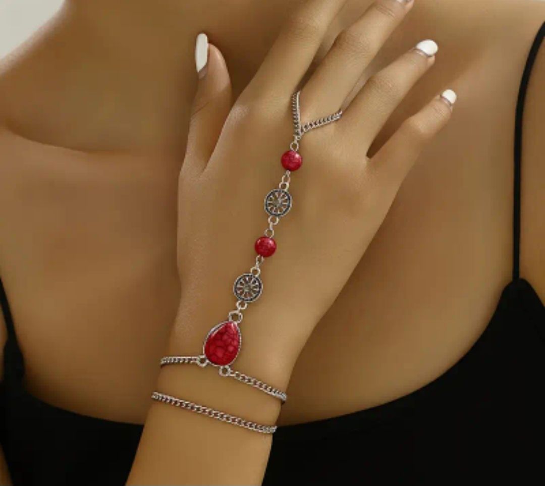 Bracciali & Braccialetti: Armband mit rotem Stein .Geschenkidee – Nuovo e nell'imballaggio originale da Neuhausen am Rheinfall venduto da lau_ns9q