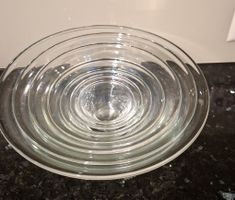7er Set Glasschalen, verschiedene Grössen - Ideal für Salate