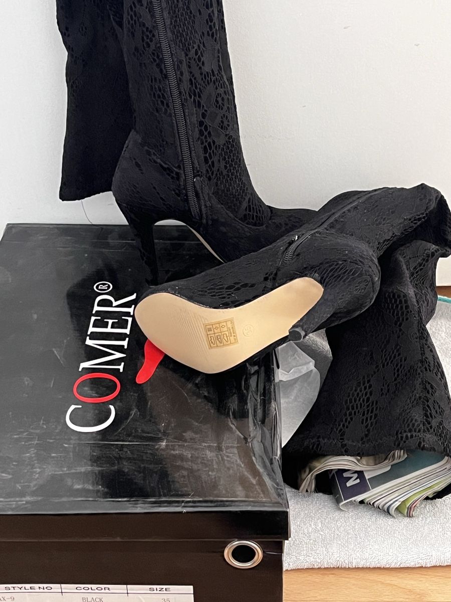 Scarpe da donna: COMER Overknee Stiefel Spitze Gr.35 – Nuovo e nell'imballaggio originale da Oberegg venduto da MZ_DiesundDas 2