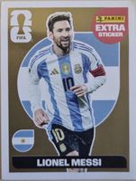 Super Lionel Messi Extra Sticker GOLD Panini TOP