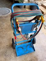 Chariot porte-bouteille soudure GLOOR tuyaux détendeurs