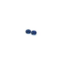 1 PAAR OVALE BLAUE SAPHIRE 0.960 CT.