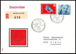 1970_Gedenkbrief "300. Geburtstag Mayor Davel" in Morrens VD