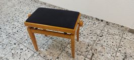 klavierbank höhenverstellbar,H-Natur ,sitzflähe stoffüberzug