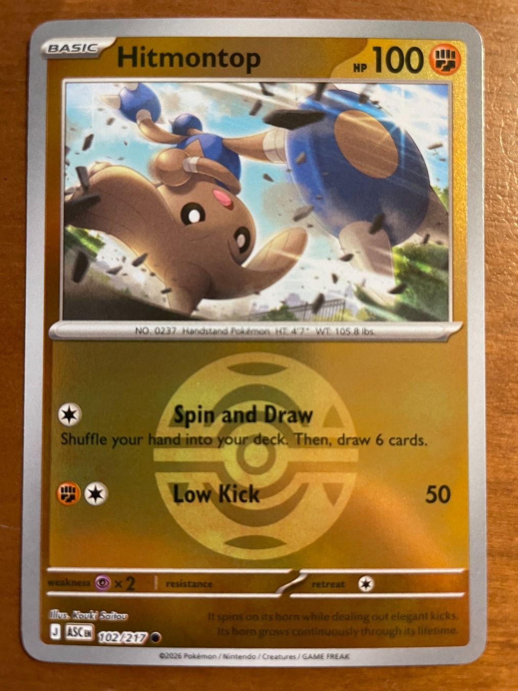 Pokémon Sammelbilder & Trading cards: Pokemon Hitmontop Reverse (Versand gratis) – Neu (gemäss Beschreibung) aus Chur von Angerson