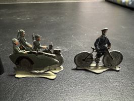 Figurines militaires anciennes - Moto et vélo, collection