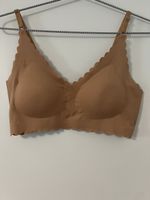 Bequemer Sommer-Bralette Gr. L, nahtlos, hautfarben