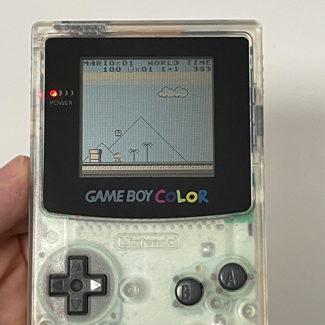 Nintendo Konsolen: Gameboy Color Transparent + Super Mario – Gebraucht aus Mollis von  4