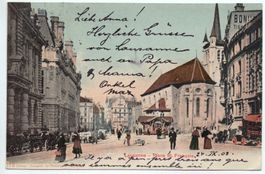 LAUSANNE Place St. François - Rasierklingenstempel 1903