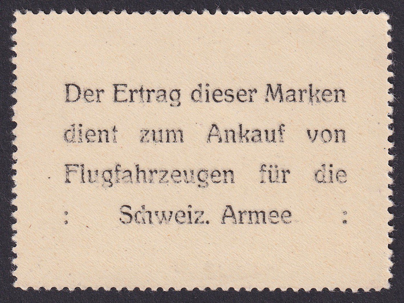 Tutti i francobolli: Flugspende Vignette 1913.1E Type II postfrisch ** – Usato da Ebikon venduto da SilvioFreund 1