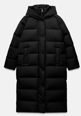 Doudoune noire longue chaude hiver comme neuve taille S