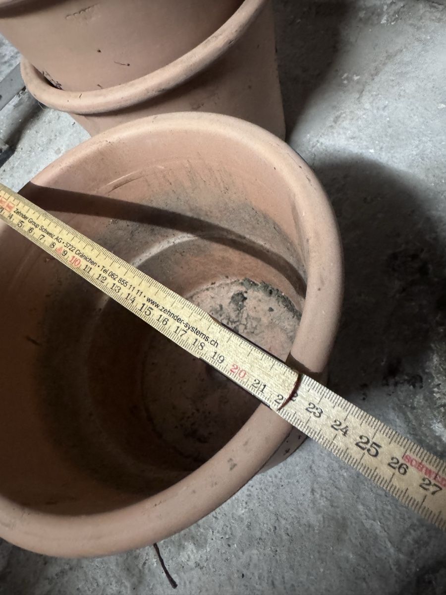 Migros Vasi per fiori: 4 Pflanzentöpfe aus Terrakotta – Usato da Bern venduto da Ania_ 2