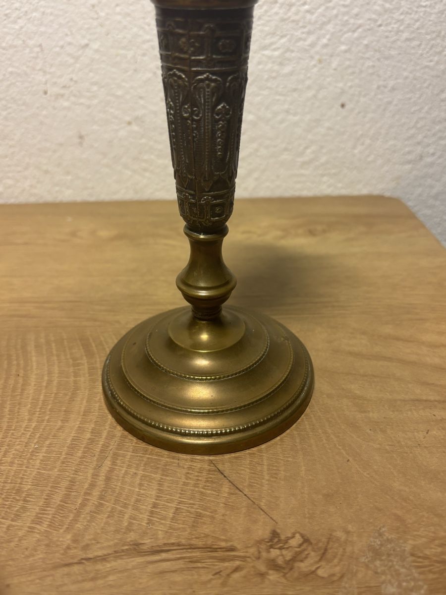 Kerzenständer: Messing Kerzenständer ca.1880 König Schuayb Typ Set – Gebraucht aus Orpund von BlackEagel80 3
