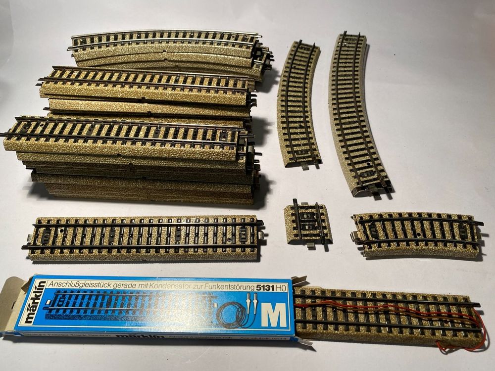 Set Märklin div M Gleise H0 ca 35 teilig Kaufen auf Ricardo