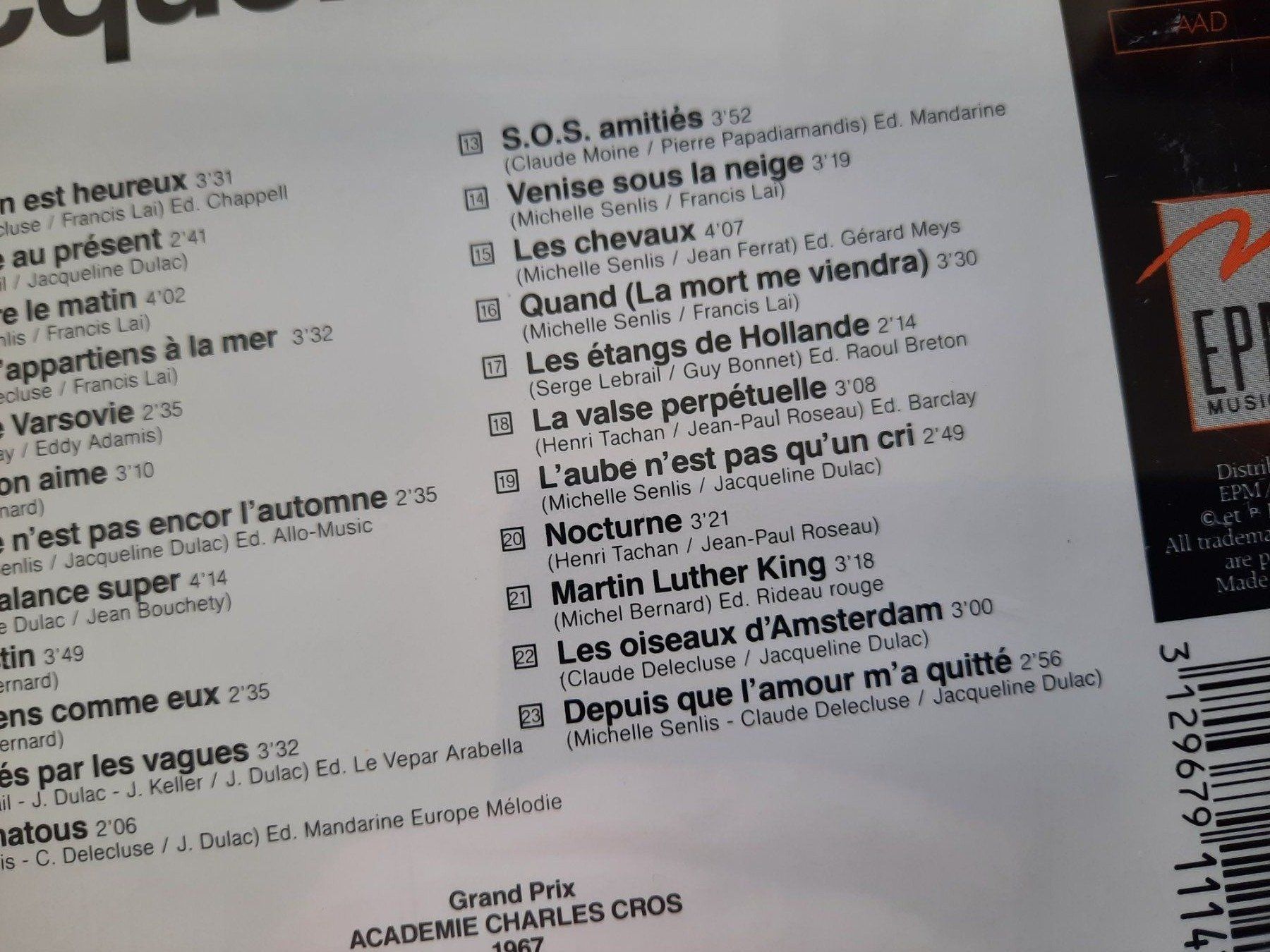CDs: CD Jacqueline Dulac - Pure Laine – D'occasion à Pully par bro_n52j 4