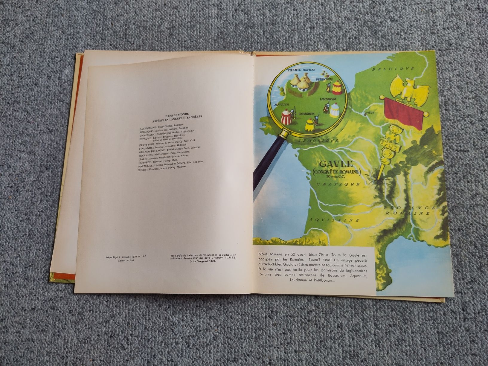 BD: Asterix chez les Helvètes, Dargaud 1970 – Défectueux à Uster par Gaston011 3