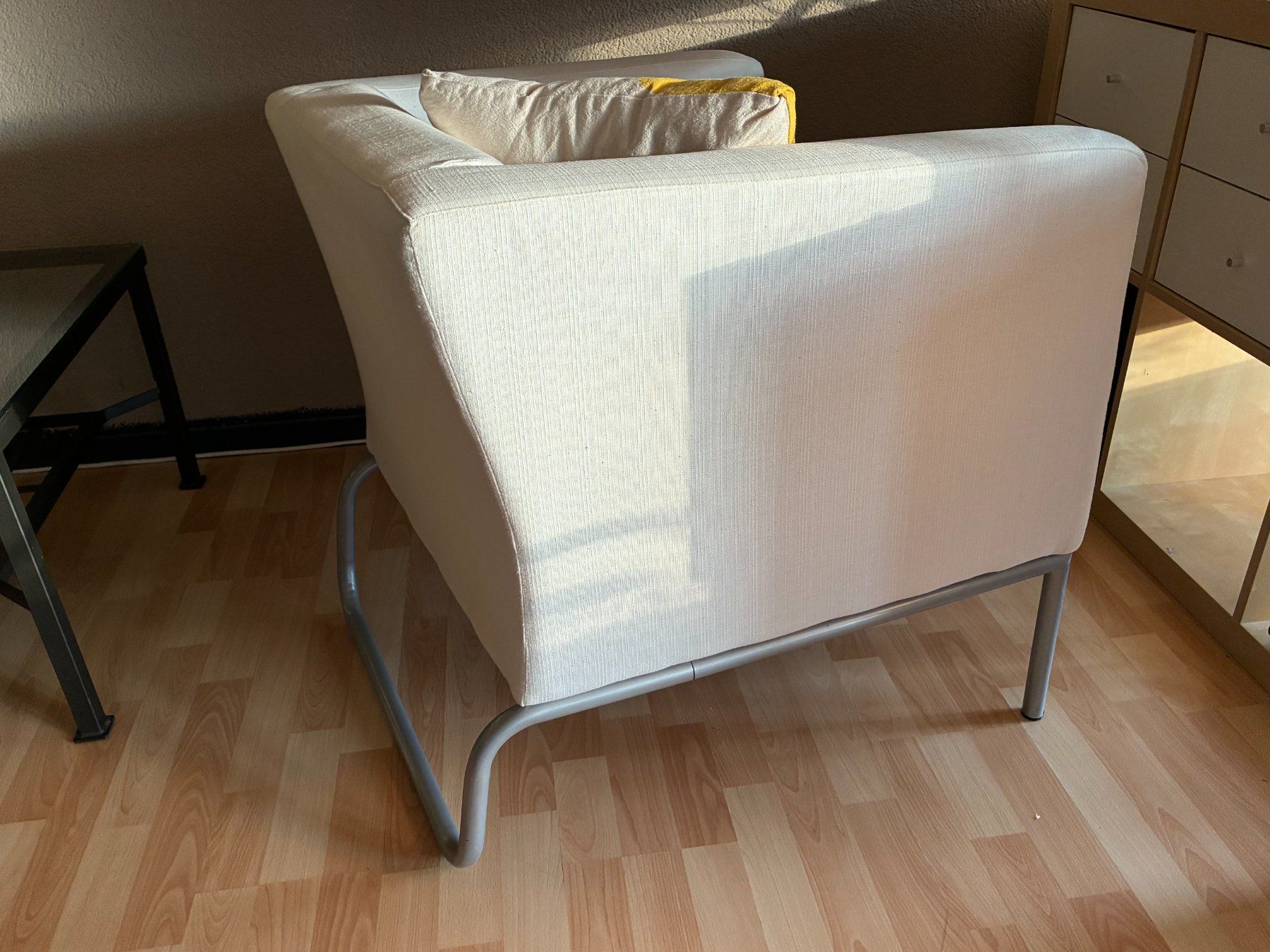 Ikea Poltrone: IKEA Klappsta: bequemer Sessel mit Stoffbezug weiss – Usato da Thun venduto da retoolinoo 3