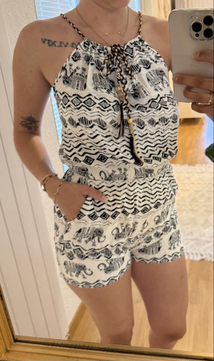 Jumpsuits: Sommer Jumpsuit mit Elefantenmuster - Grösse S/M – Gebraucht aus Oberhofen Thun'see von ClaudiaKelesh 2