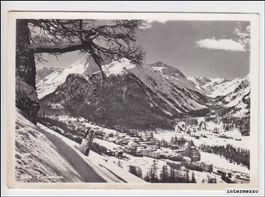 Pontresina // Dorf Berge Schnee // 1960 // Engadin