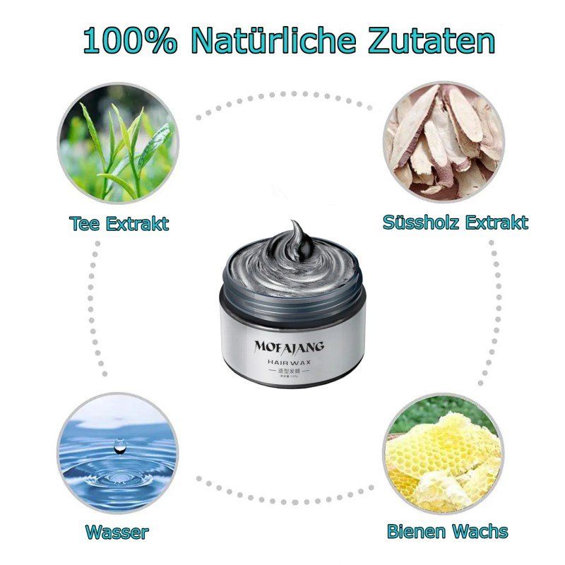 Tinte: Schwarz Temporäre Haarfarbe 120g Wachs Styling Party – Nuovo e nell'imballaggio originale da Hundwil venduto da Stallone5 2
