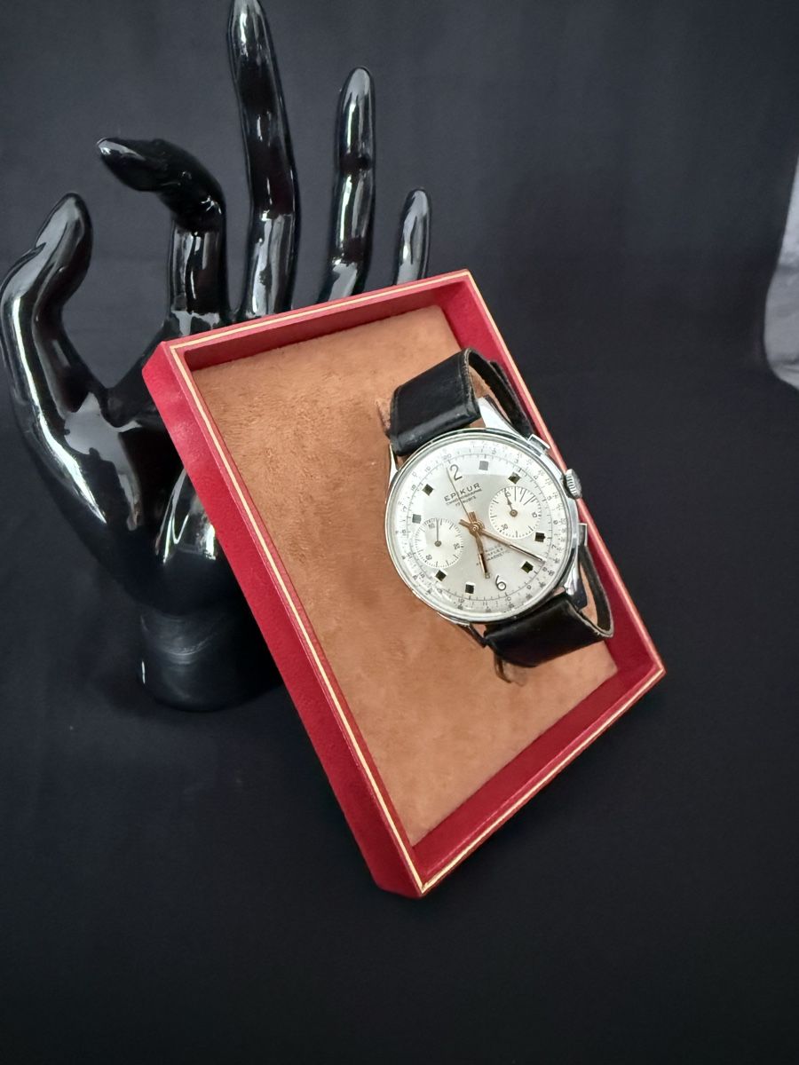 Orologi: EPIKUR Chronograph Vintage 50er – Usato da Matzendorf venduto da Brocante70 1
