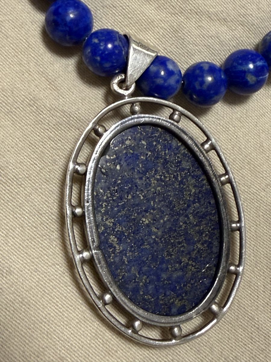 Catenine: Lapislazuli Kette mit Anhänger  – Usato da Oberhof venduto da RealStone 7