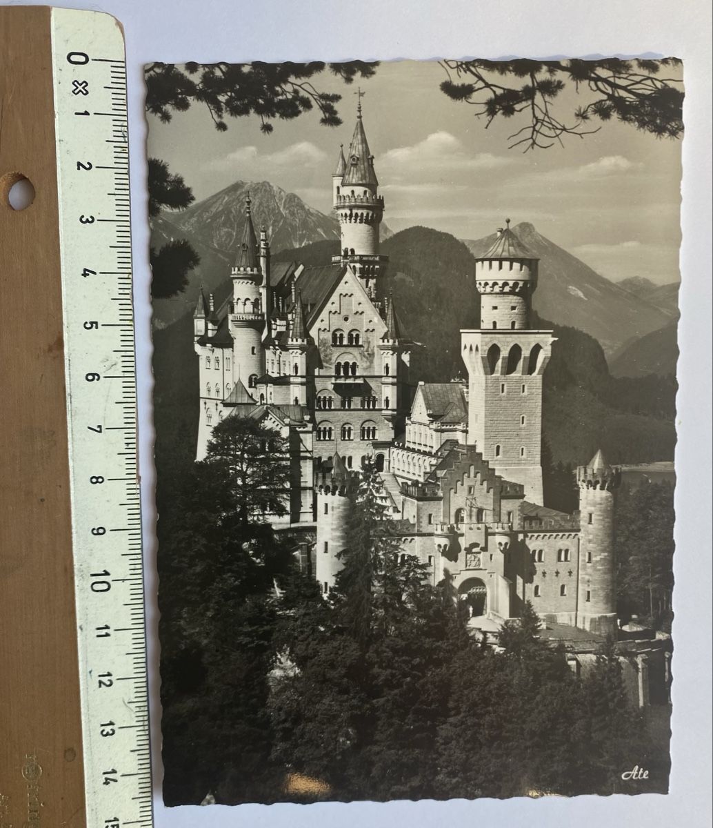 Cartoline postali: Ansichtskarte Schloss Neuschwanstein alt gebraucht – Usato da Maur venduto da chr_x8zv