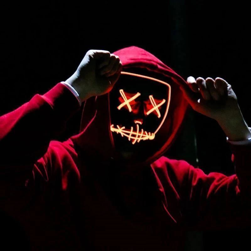 Maschere: Masque Led de fête d'halloween – Nuovo e nell'imballaggio originale da Gurmels venduto da shopathome