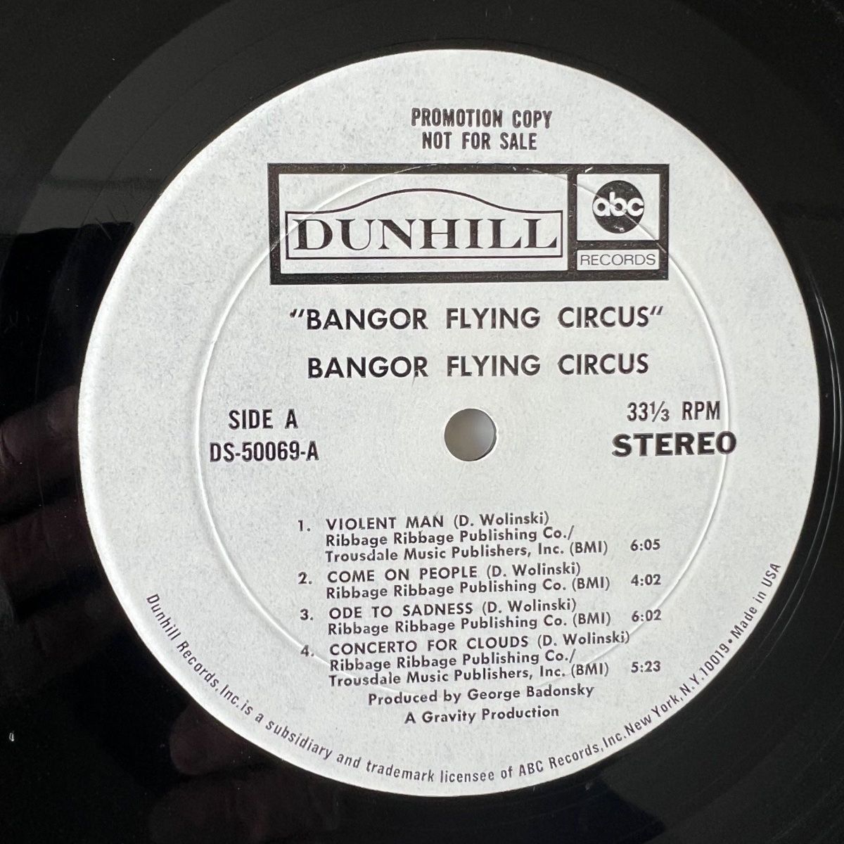 Dischi in vinile: Bangor Flying Circus - Same / US-Promo 1969 – Usato da Gais venduto da soundcave57 3