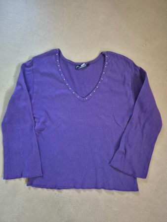 Pulli violette FANTY, Gr. S