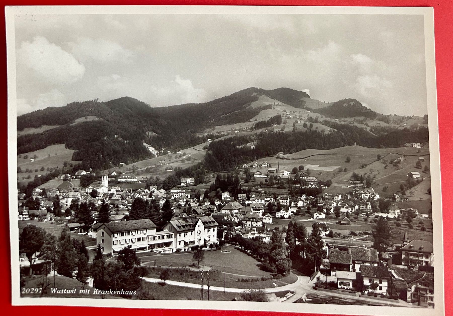 Cartoline postali: WATTWIL - Krankenhaus 1939 – Usato da Lutry venduto da Ediego