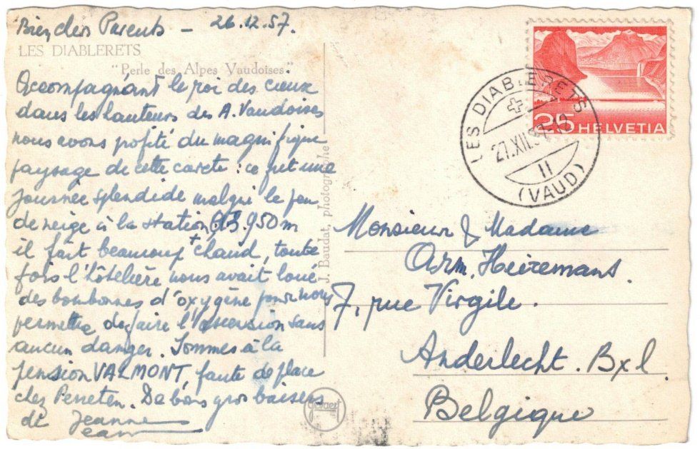 Cartes postales: Les Diablerets - Skilift Isenau – D'occasion à Binningen par Mountainrider 1