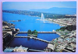 Genève - Vue aérienne de la Rade