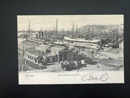 AK 1903Genova mit Hafen (G362)