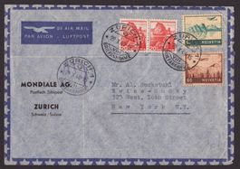 Courrier Par Avion , dest. New York