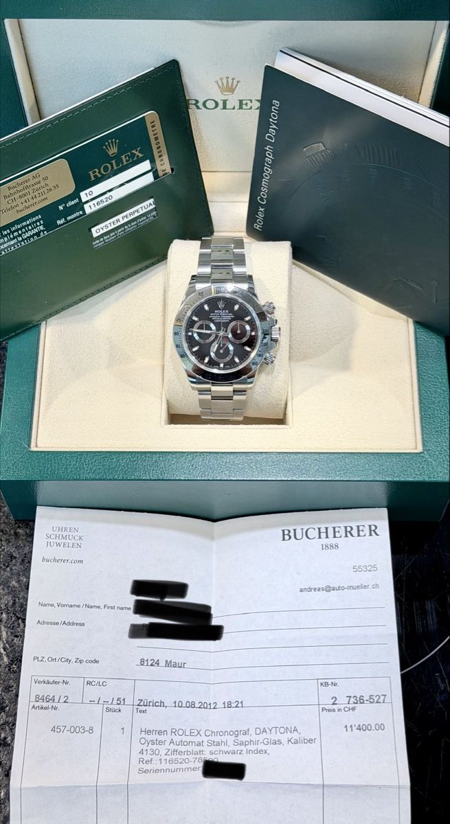 Rolex Orologi: Rolex Daytona Fullset CH – Usato da Zürich venduto da WATCHROOM 6