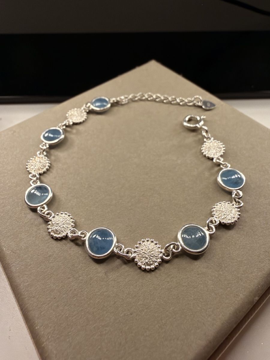 Bracciali & Braccialetti: Aquamarin Armband silber – Nuovo (secondo la descrizione) da Saland venduto da FabiolaN