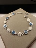 Aquamarin Armband silber