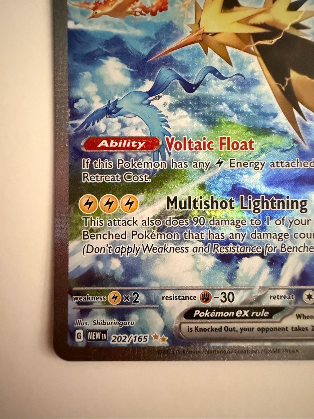 Pokémon Sammelbilder & Trading cards: Zapdos ex (MEW 202) – Gebraucht aus Biel/Bienne von SeeLoewe55 5