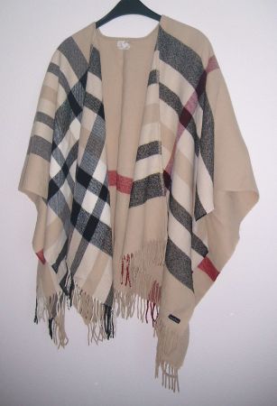 Karo - Poncho, Camel, Gr. Unisex * FRAAS *