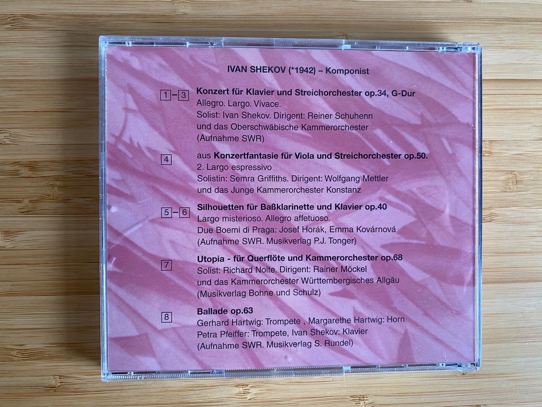 CD: Ivan Shekov – Nuovo (secondo la descrizione) da Zürich venduto da Wim-Broccoli 1